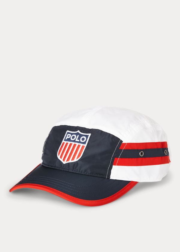 Men's Polo Ralph Lauren Flag Shield Five-Panel Caps | 123985WBU